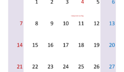 Calendar Jul 2024 Excel J7335