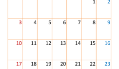 March Calendar Blank 2024 M3336