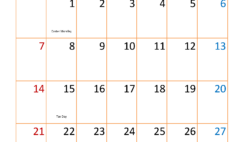 April Calendar Blank 2024 A4336