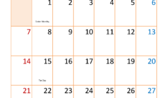 2024 April Calendar Holiday A4338