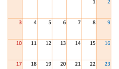 March 2024 Calendar horizontal M3339