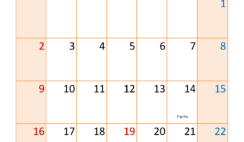 June 2024 Calendar horizontal J6339