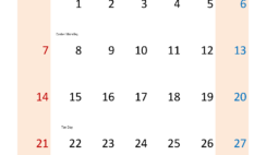 April Editable Calendar 2024 Free A4340