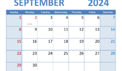 Free Sept 2024 Calendar Printable S9349