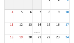 Printable Calendar Template February 2024 F2372