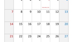 Editable July 2024 Calendar Template J7374