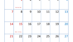 Download Free Printable 2024 January Calendar Letter Vertical J4096