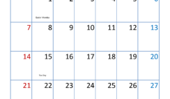 April Holidays Calendar 2024 A4376