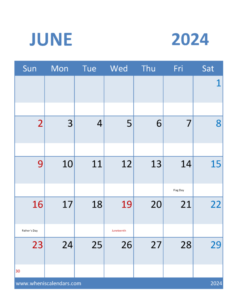 Download Jun 2024 Calendar excel Letter Vertical 64097