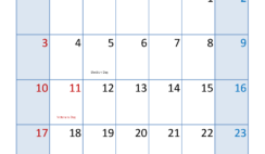 Calendar Template November 2024 Editable N1379