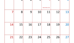 Free Printable Calendar Pages July 2024 J7381