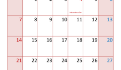 Free July 2024 Calendar Editable J7384