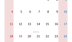 February 2024 Printable Blank Calendar F2385