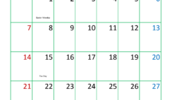 April Blank Printable Calendar 2024 A4386