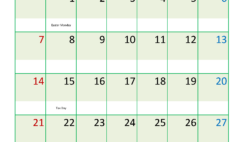 April 2024 Calendar Printable Free with Holidays A4387