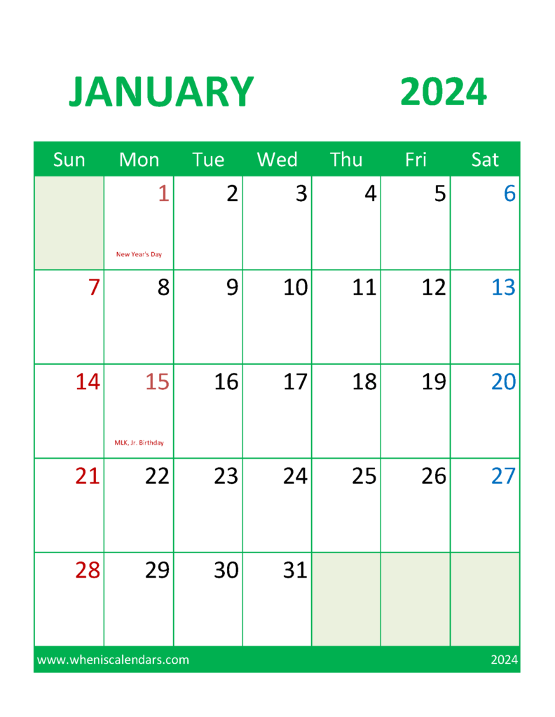 Download January Template 2024 Letter Vertical J4108