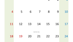 Blank Printable Calendar 2024 February F2390