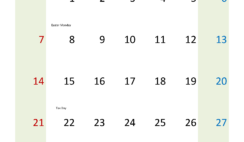 Blank Printable Calendar 2024 April A4390