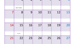 2024 April Monthly Calendar Printable A4392