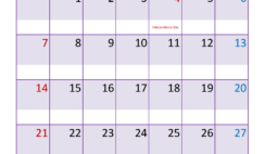 2024 July Monthly Calendar Printable J7392