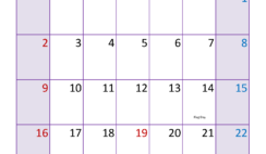 June 2024 Calendar vertical Printable J6394