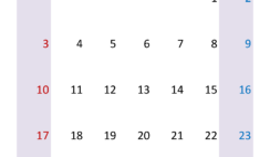 Calendar with Holidays March 2024 M3395