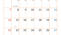 April Blank Calendar 2024 PDF A4396