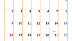 June Blank Calendar 2024 PDF J6396