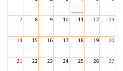 July Blank Calendar 2024 PDF J7396