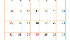December Blank Calendar 2024 PDF D1396