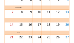 April 2024 Work Calendar A4397