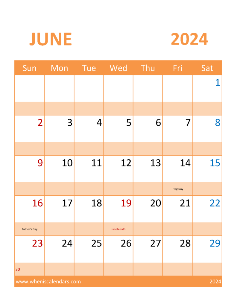 Download Free Jun 2024 Printable Calendar Letter Vertical 64117
