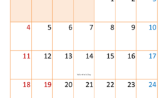 2024 February Printable Calendar Free F2398