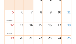 2024 May Printable Calendar Free M5398