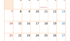 2024 July Printable Calendar Free J7398